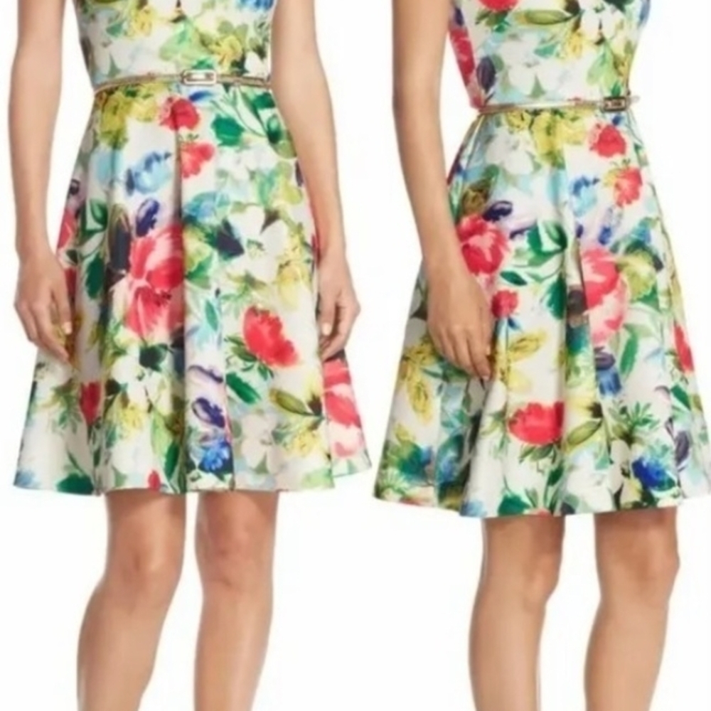 Eliza J Floral Midi Dress - Multicolor